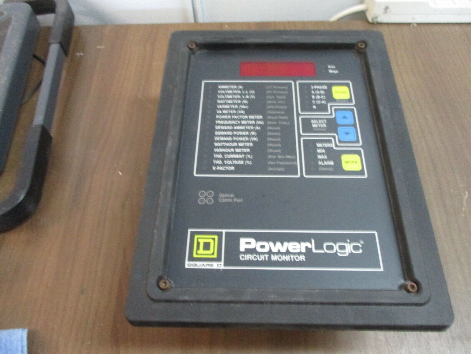 Square D PowerLogic Circuit Monitor 3020 CM-2350 w/ 3020 IOM-11 Module, Used