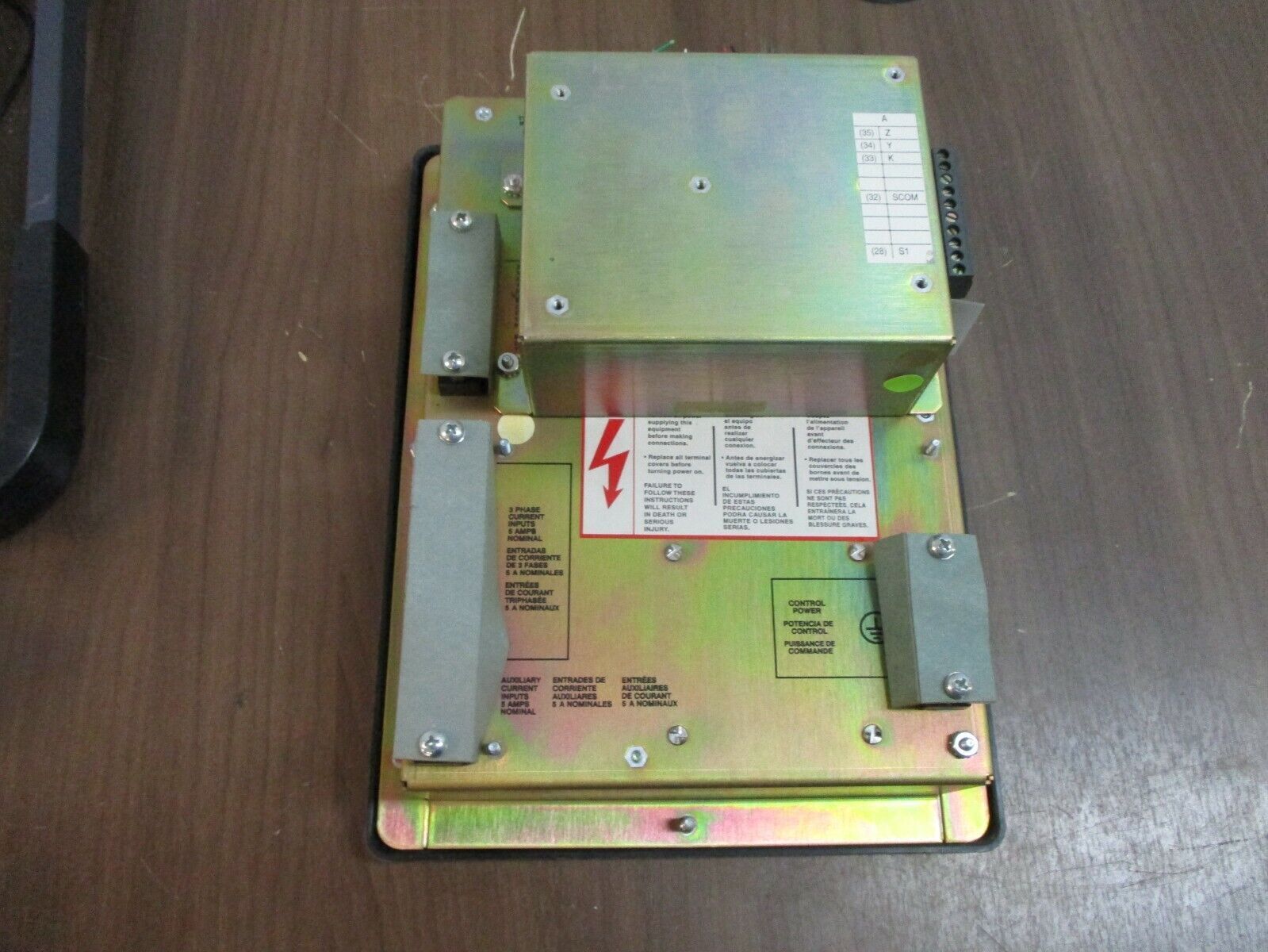 Square D PowerLogic Circuit Monitor 3020 CM-2350 w/ 3020 IOM-11 Module, Used