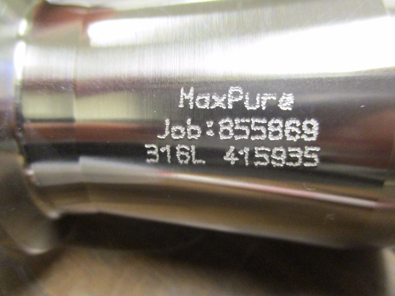 MaxPure Stainless Steel Reducer TEG31CC-316L2.0X1.5-PL Size: 2" to 1.5" New Surp