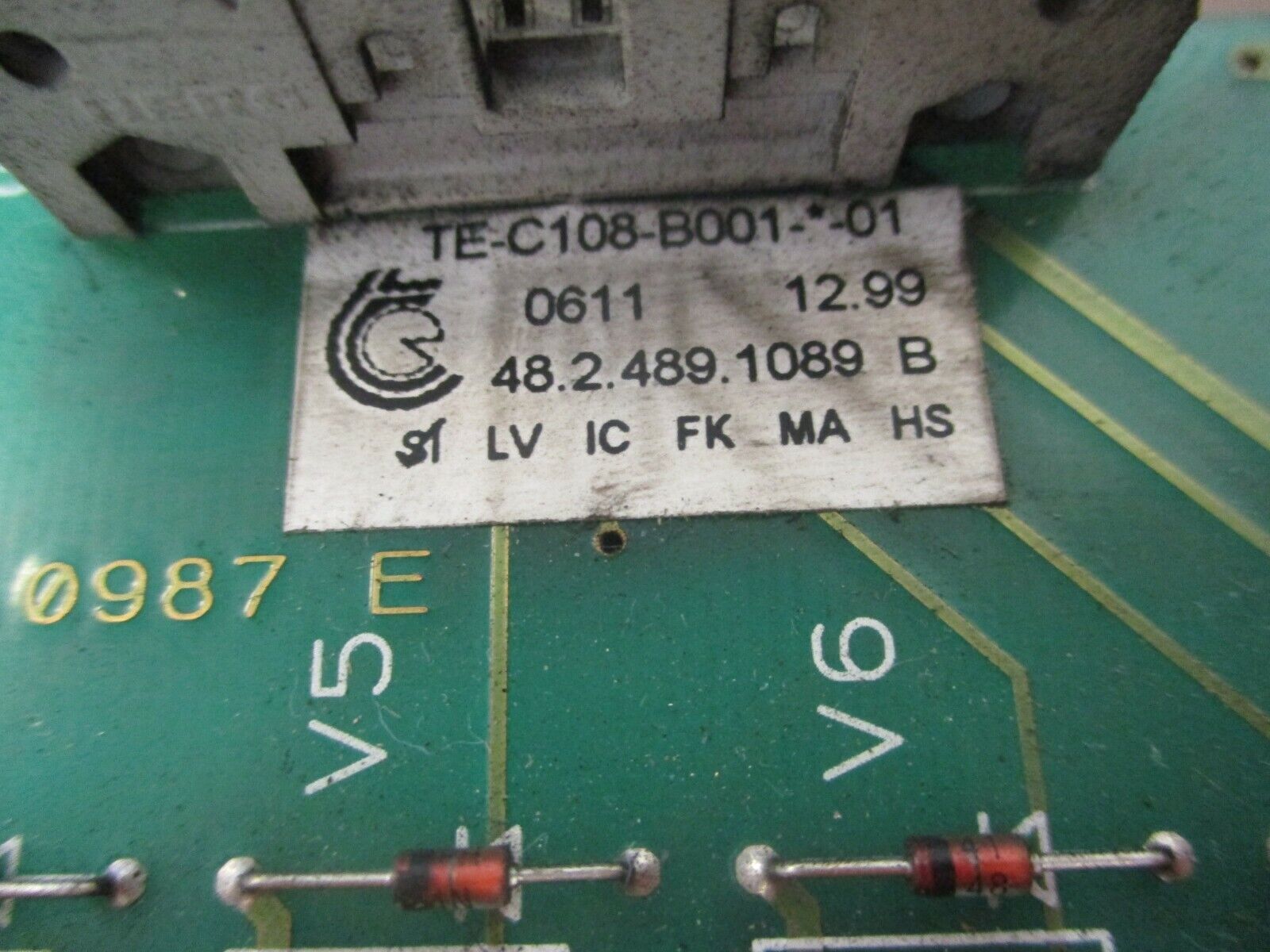 Piller Control Board TE-C108-B001-*-01 Used