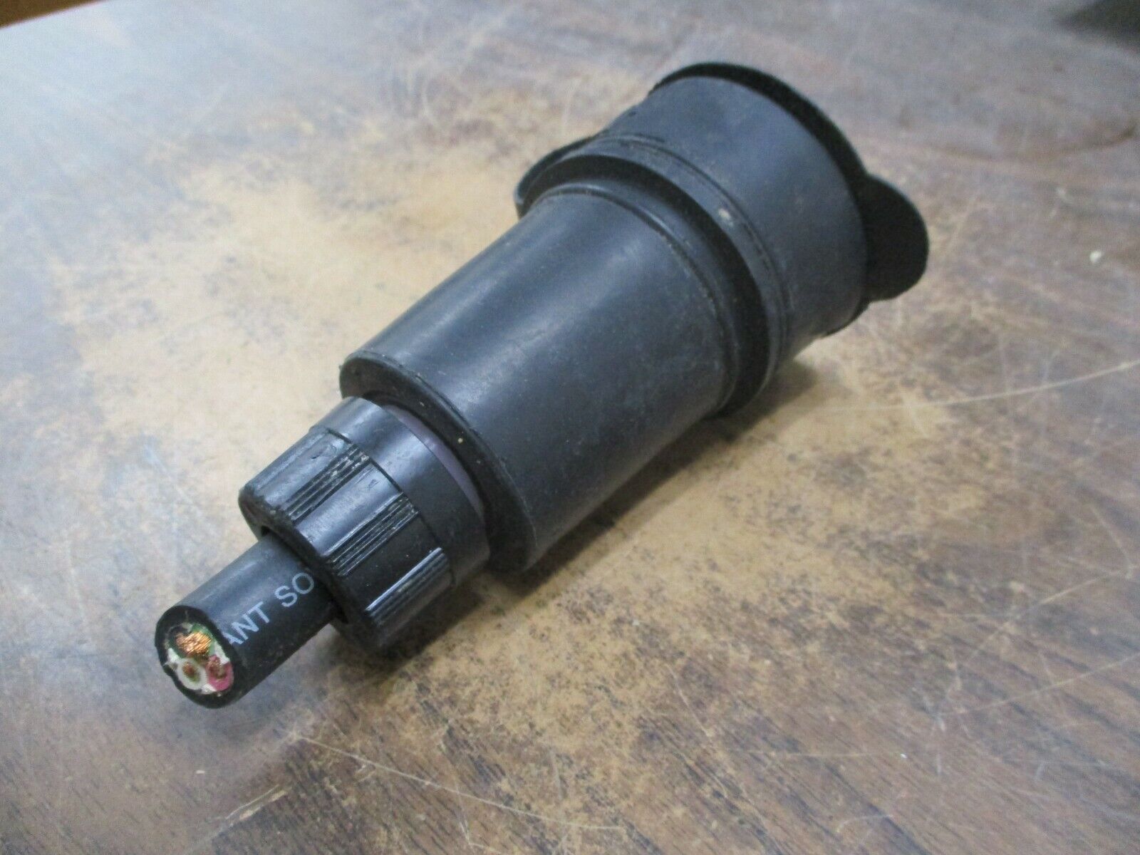 Daniel Woodhead Watertight Connector Nema L15-20R 20A 250V 3Ph *Cut on Top* Used