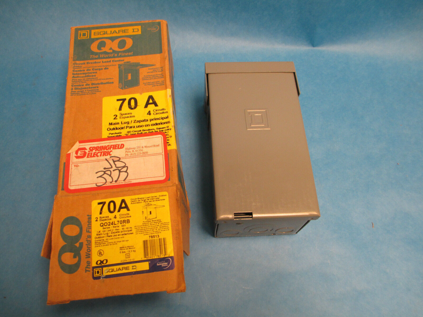 Square D Circuit Breaker Load Center QO24L70RB, 70A 240V 1PH, New in Box!!!