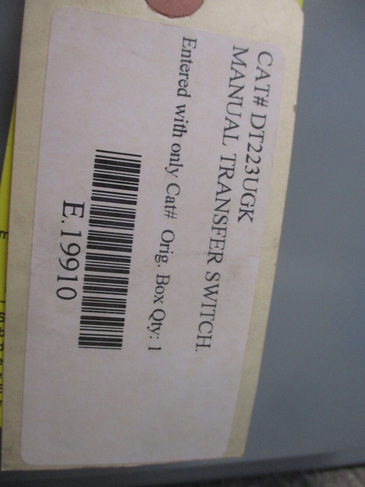 Eaton Double-Throw Non-Fusible Safety Switch/Disconnect DT223UGK 100A 240V 2P