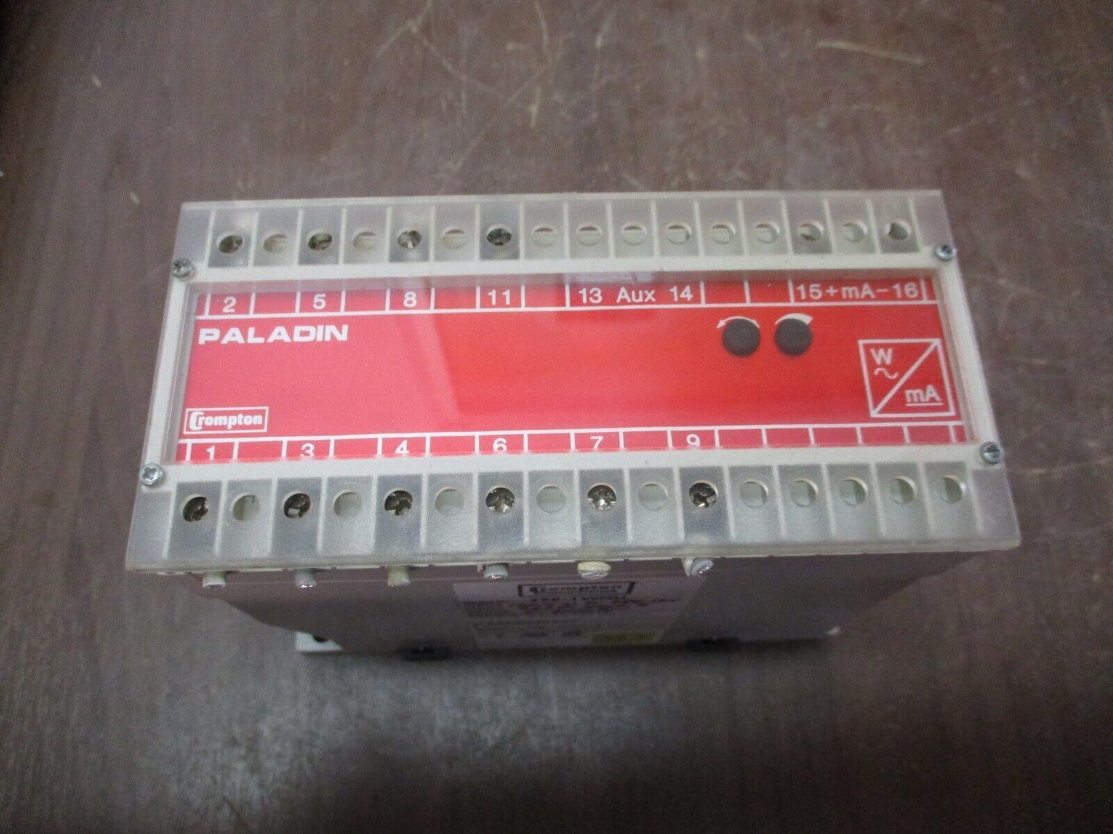 Crompton Paladin Transducer 256-TWNU 0-2000kW 60Hz PT: 288:120 CT: 2500:5 Used