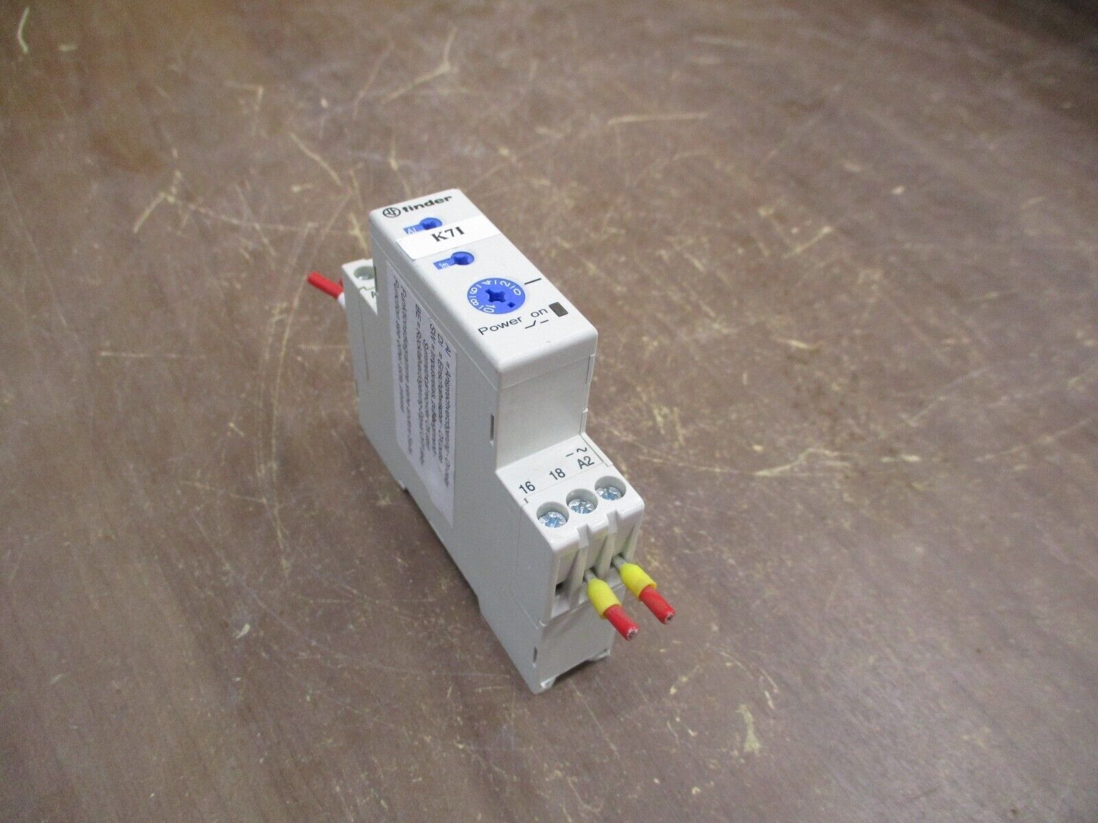 Finder Time Delay Relay 8201 0240 0000 Time: 0.05s-10h *Missing DIN Rail Mount*
