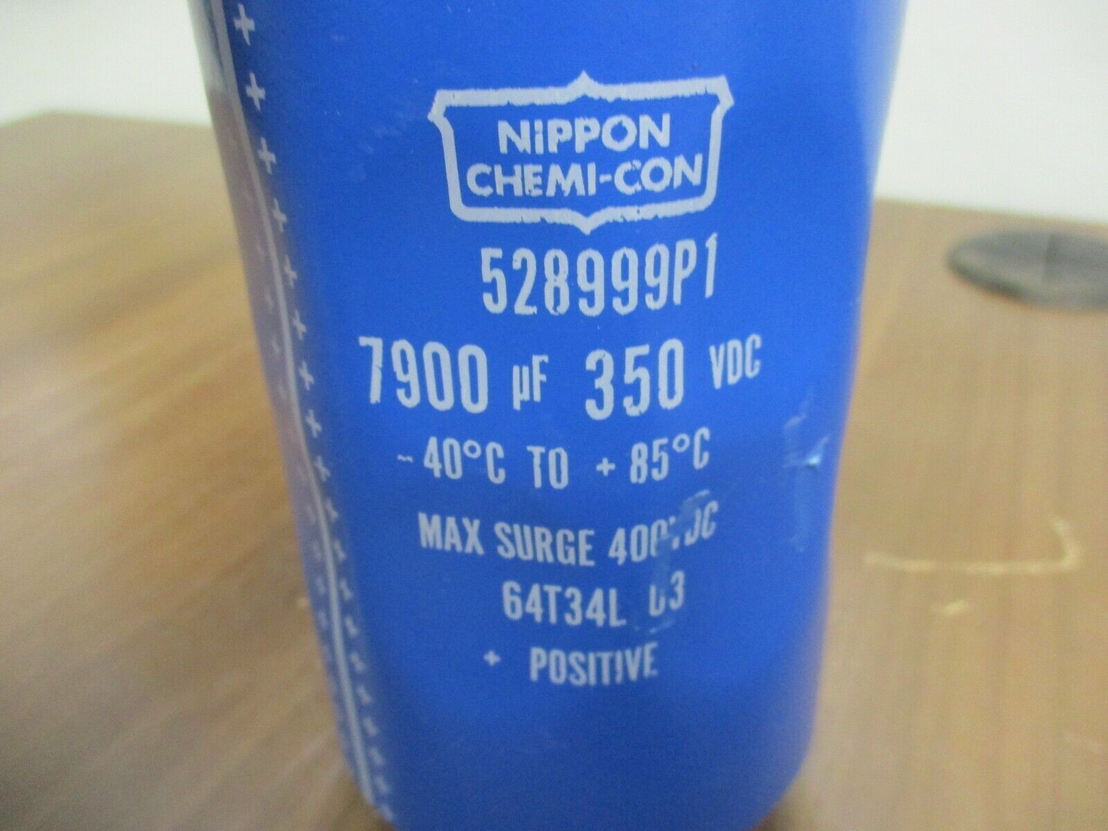 Nippon Chemi-Con Capacitor 528999P1 7900uF 350VDC Used