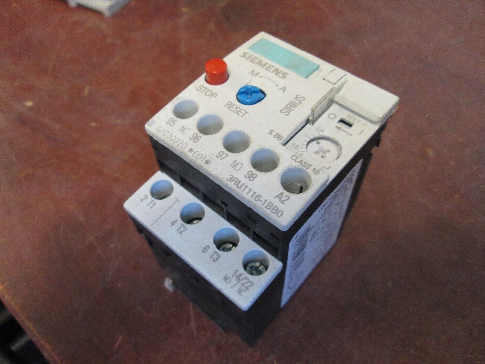 Siemens Solid State Overload Relay 3RU1116-1BB0 Range: 1.4-2A Used