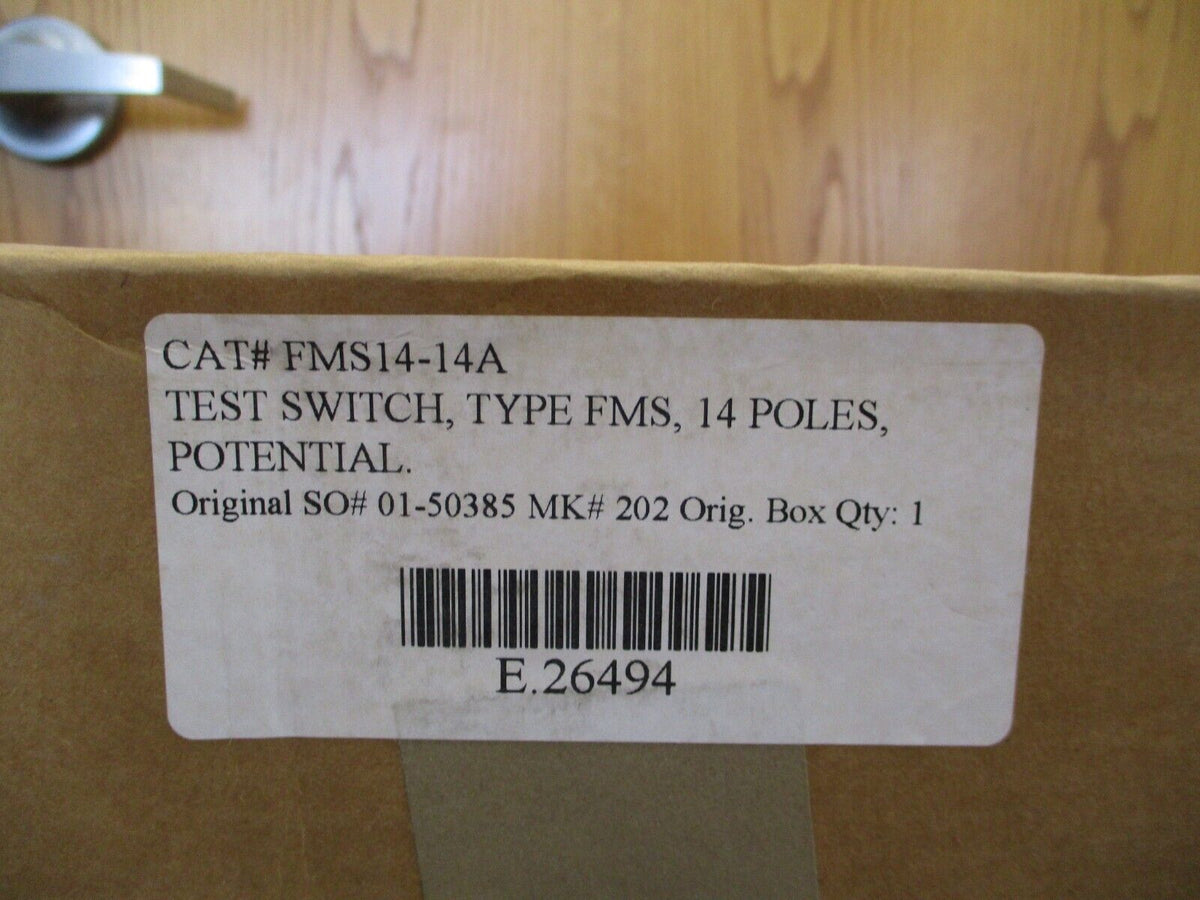 States Products Test Switch FMS14-14A New Surplus