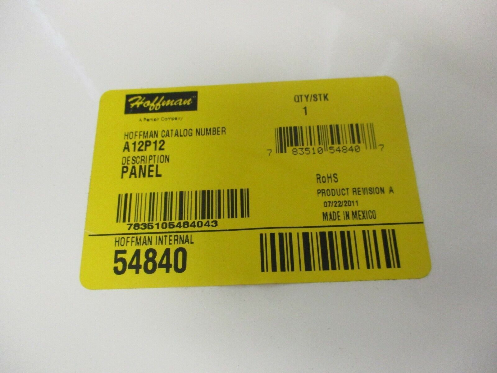 Hoffman Backplate A12P12 For 12x12" Box New Surplus *Box of 3*