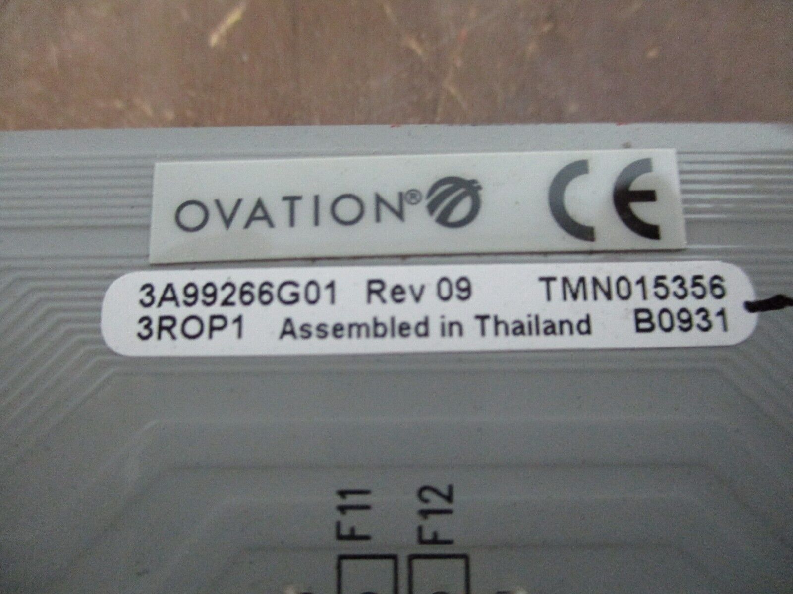Emerson Ovation I/O Transition Panel 3A99266G01 Rev. 09 Used