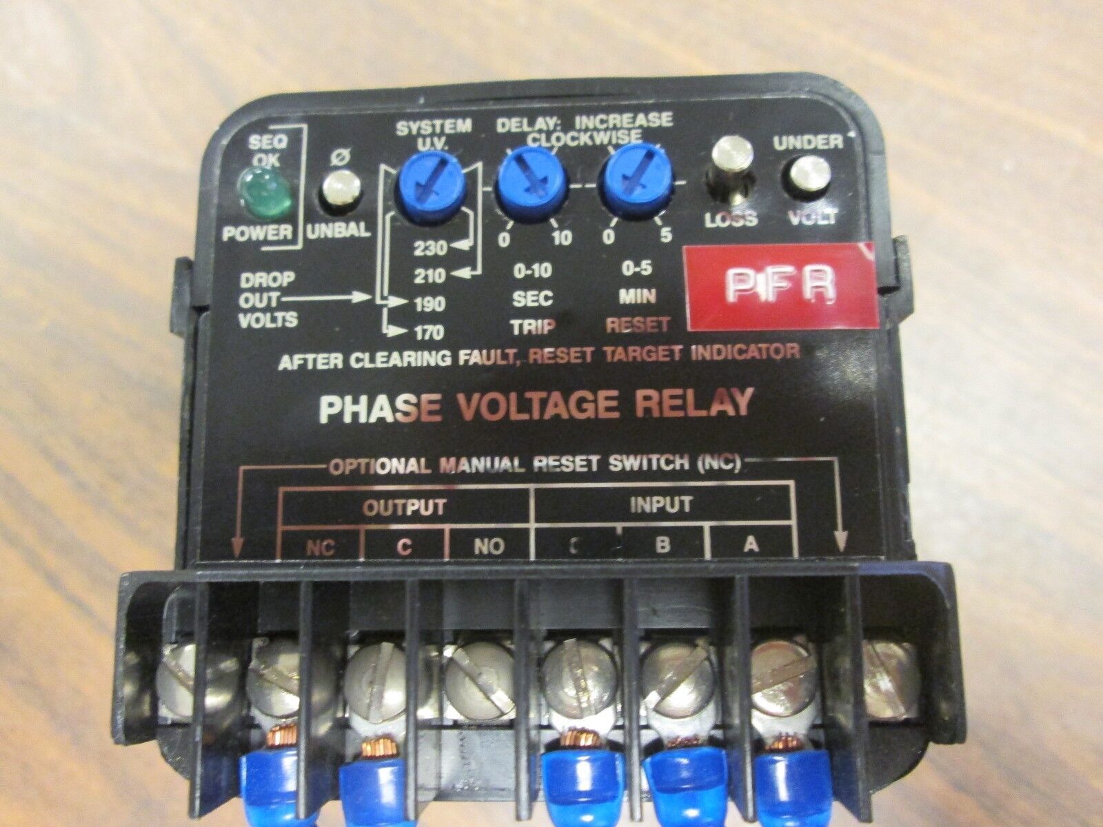 Kele Phase Voltage Monitor LPVR-240 Line: 180-250V 3Ph 60Hz Used