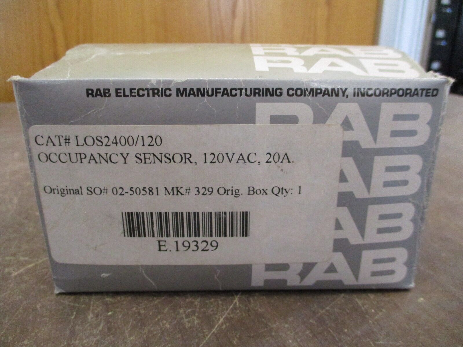RAB LightAlert! SmartSwitch Occupancy Sensor LOS2400 New Surplus