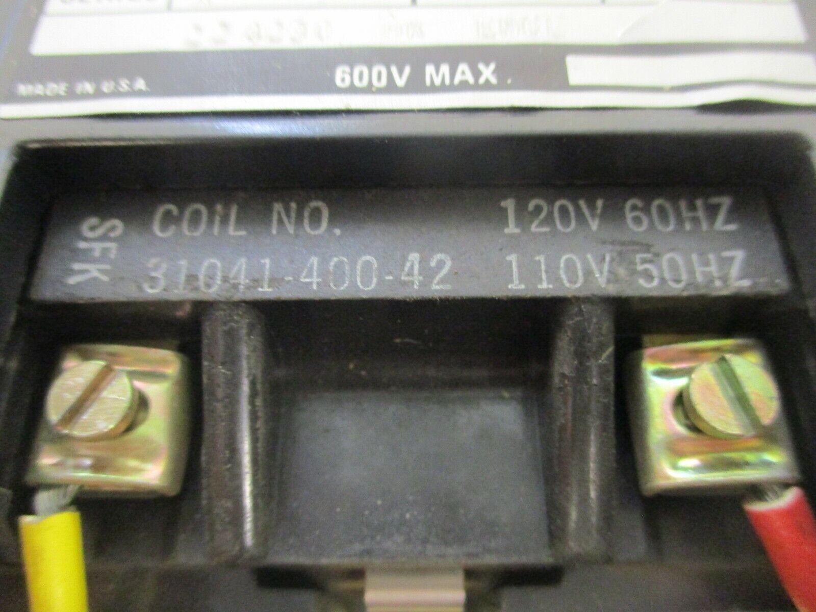 Square D Enclosed Starter 8536 SBG2 Ser. A 120V Coil 600V Type 1 Enclosure Used