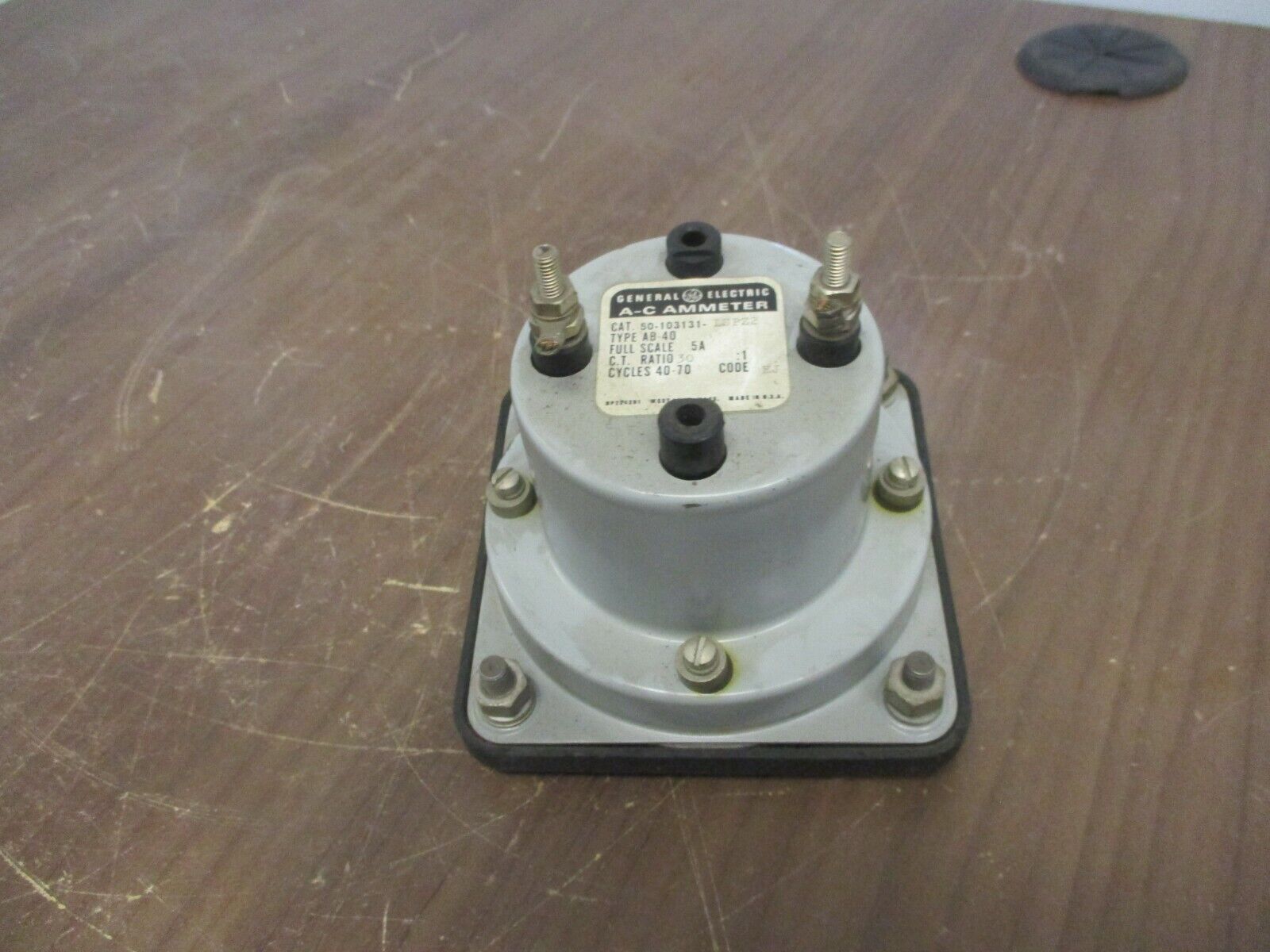 GE Type AB-40 AC Ammeter 50-10313-LSPZ2 Range: 0-150A Used