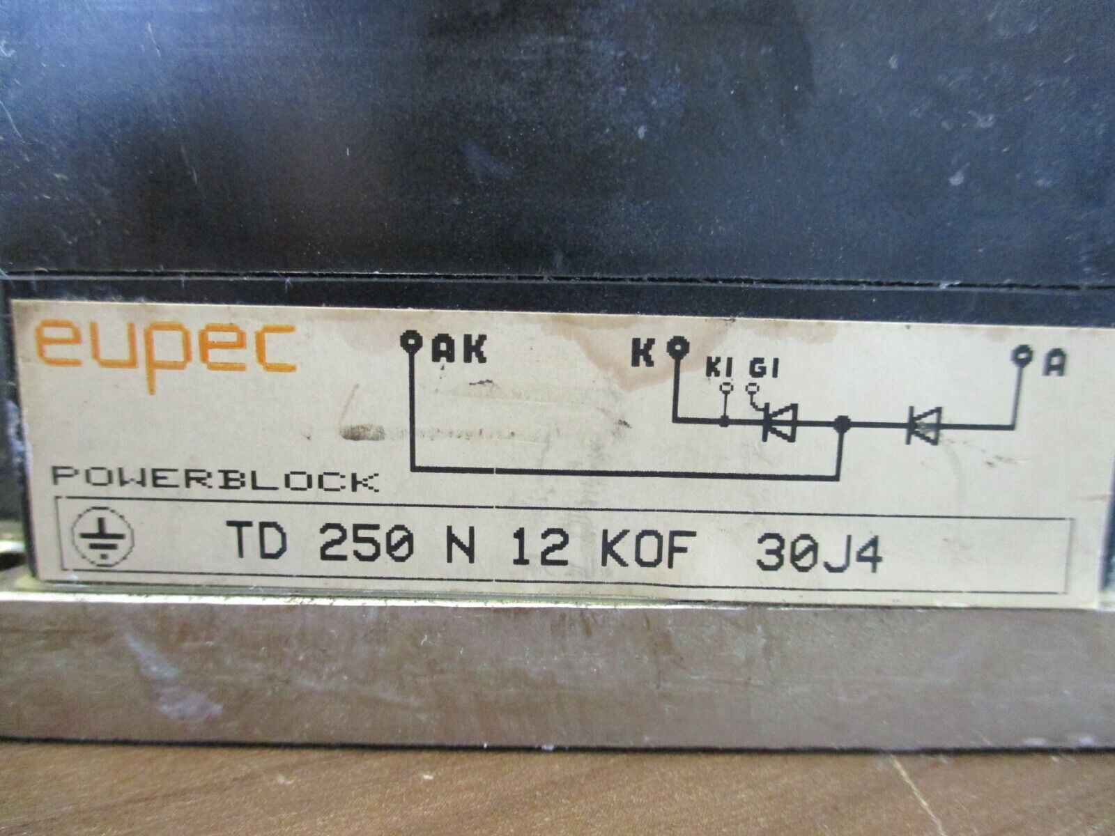 Eupec Powerblock Diode Power Module TD 250 N 12 KOF 30J4 Used