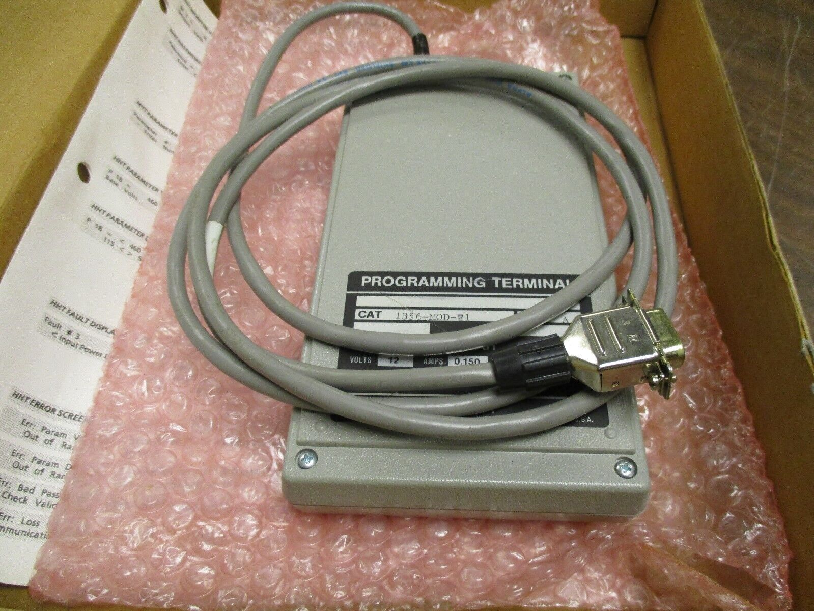 Allen-Bradley Programming Terminal 1336-MOD-E1 12VDC 0.150A New Surplus