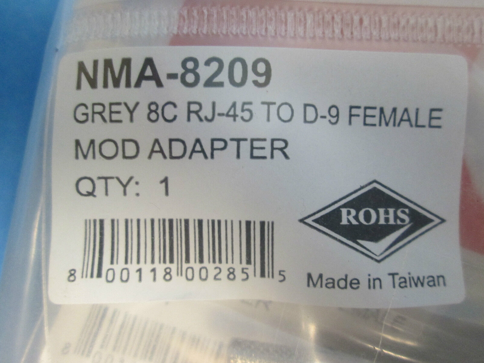 Quest Grey 8C RJ-45 To D-9 Female Mod Adapter NMA-8209 *Lot of 10* New Surplus