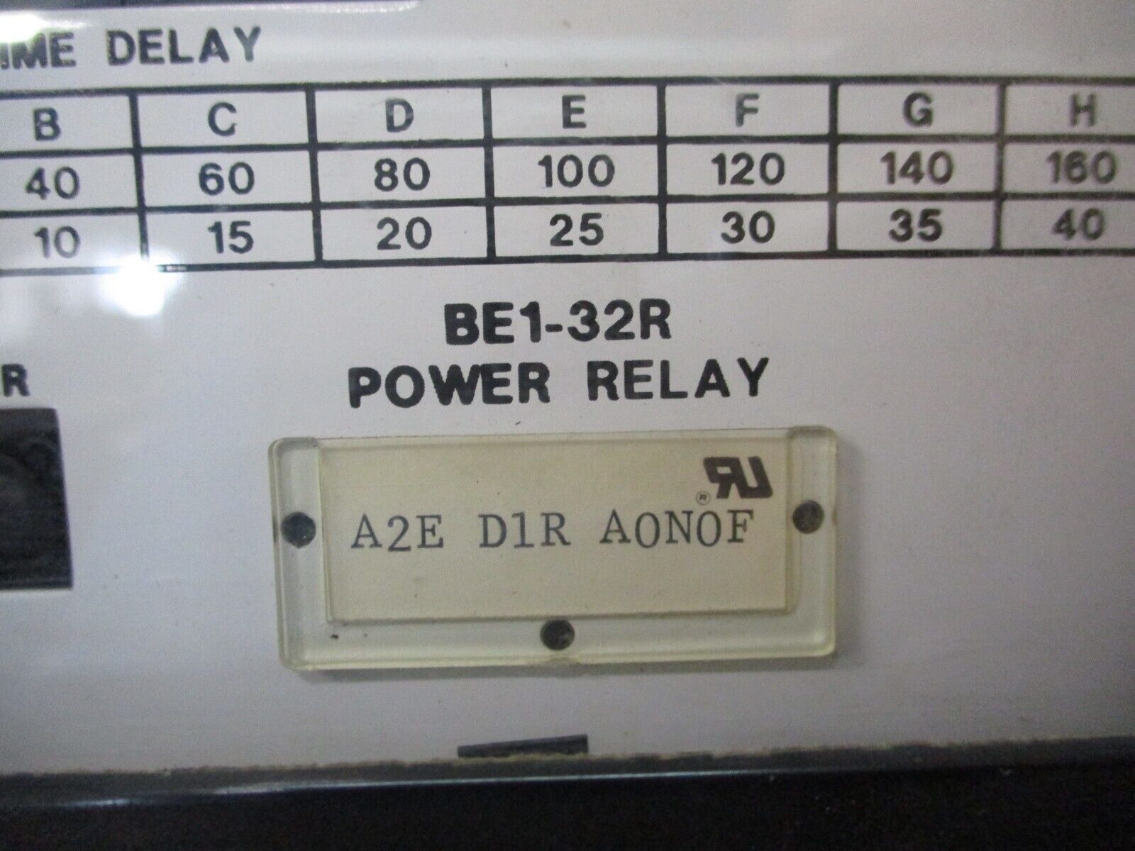 Basler Electric BE1-32R Power Relay A2E D1R A0N0F Used