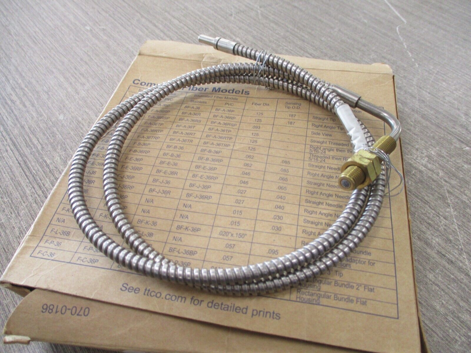 Tri-tronics Fiber Optic Light Guide F-E-36TR New Surplus
