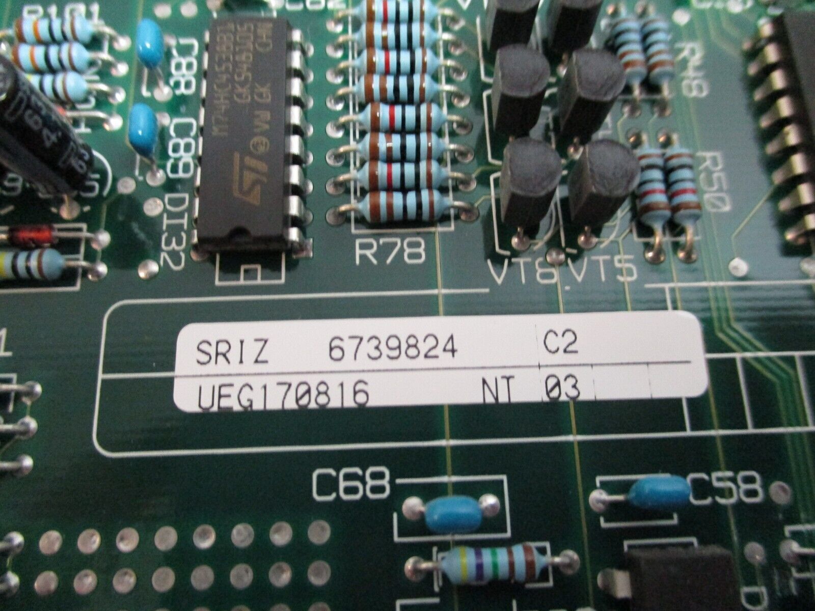 Merlin Gerin SRIZ PCB 6739824 Used