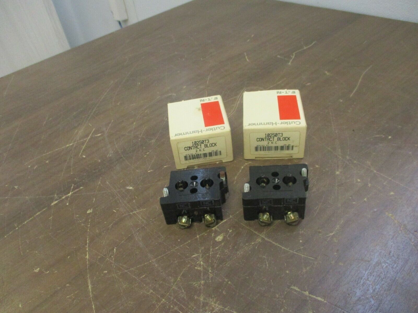 Cutler-Hammer Contact Block 10250T3 Ser. B1 2 N.C. New Surplus **Lot of 2**