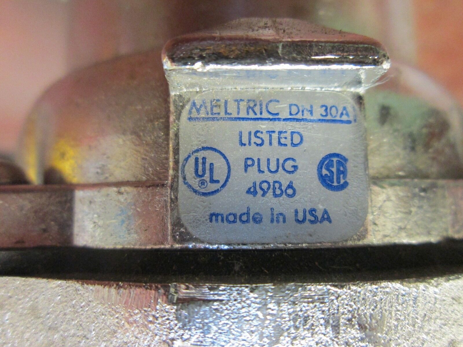 Meltric Receptacle DN 30A 30A 600V 5W Used