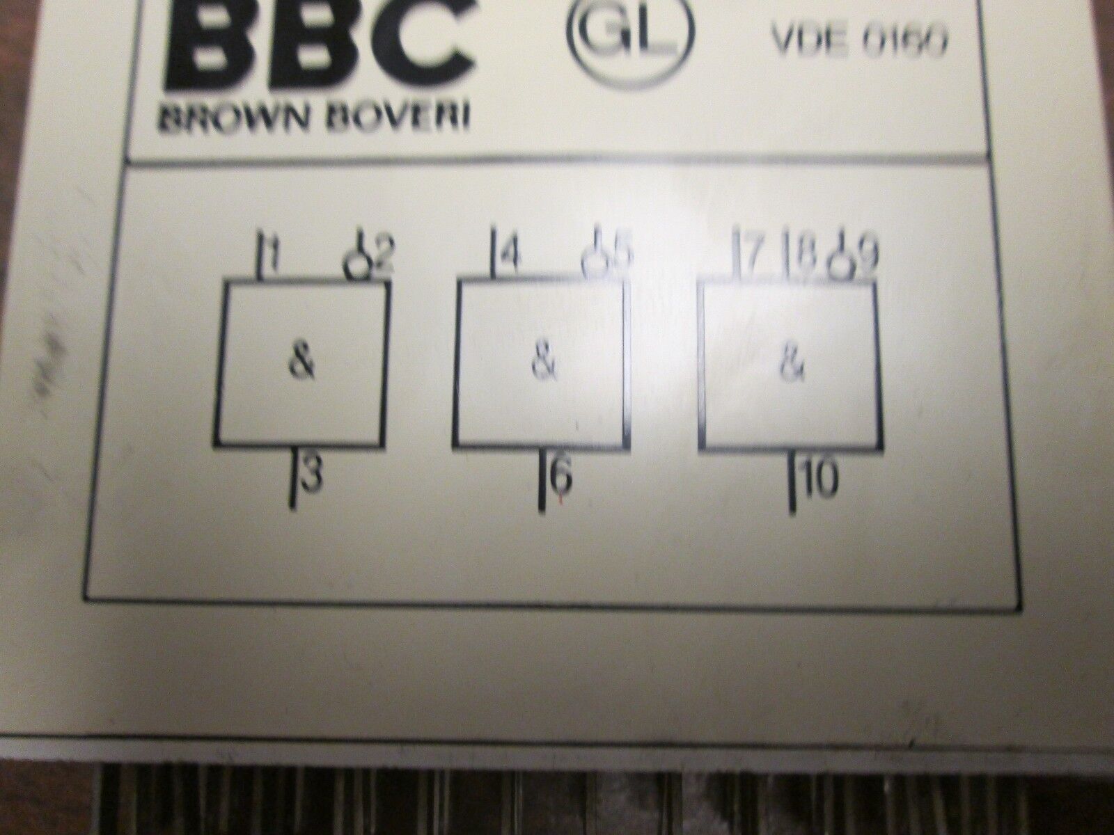 BBC Logic and Gate Unit GH-R-412-0001-R1 3 Function Used