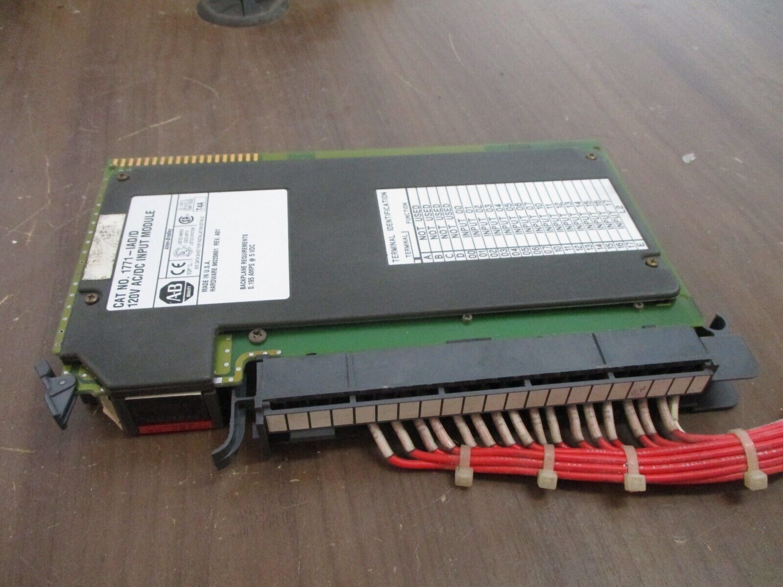 Allen-Bradley AC/DC Input Module 1771-IAD/D Rev. A01 120V Used