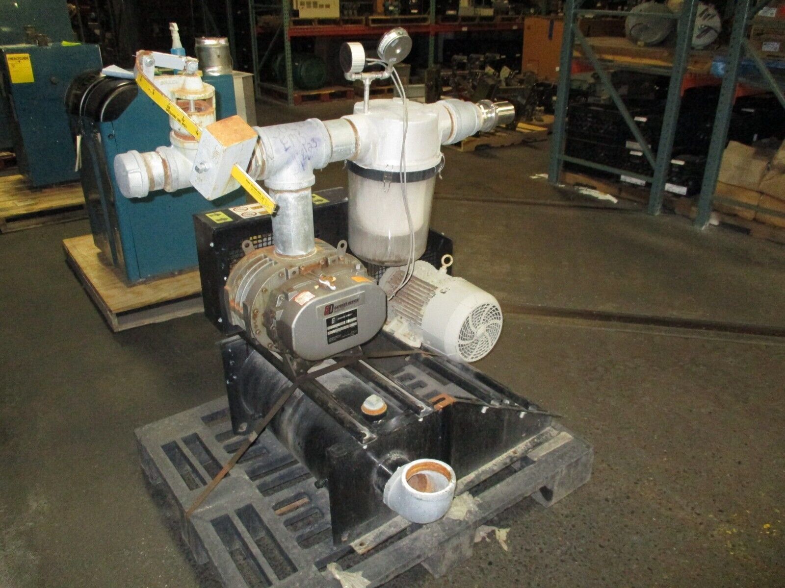 Gardner Denver Sutorbilt GAEMCRA Blower Package 5MR 2850 RPM Max 10HP 3Ph Used