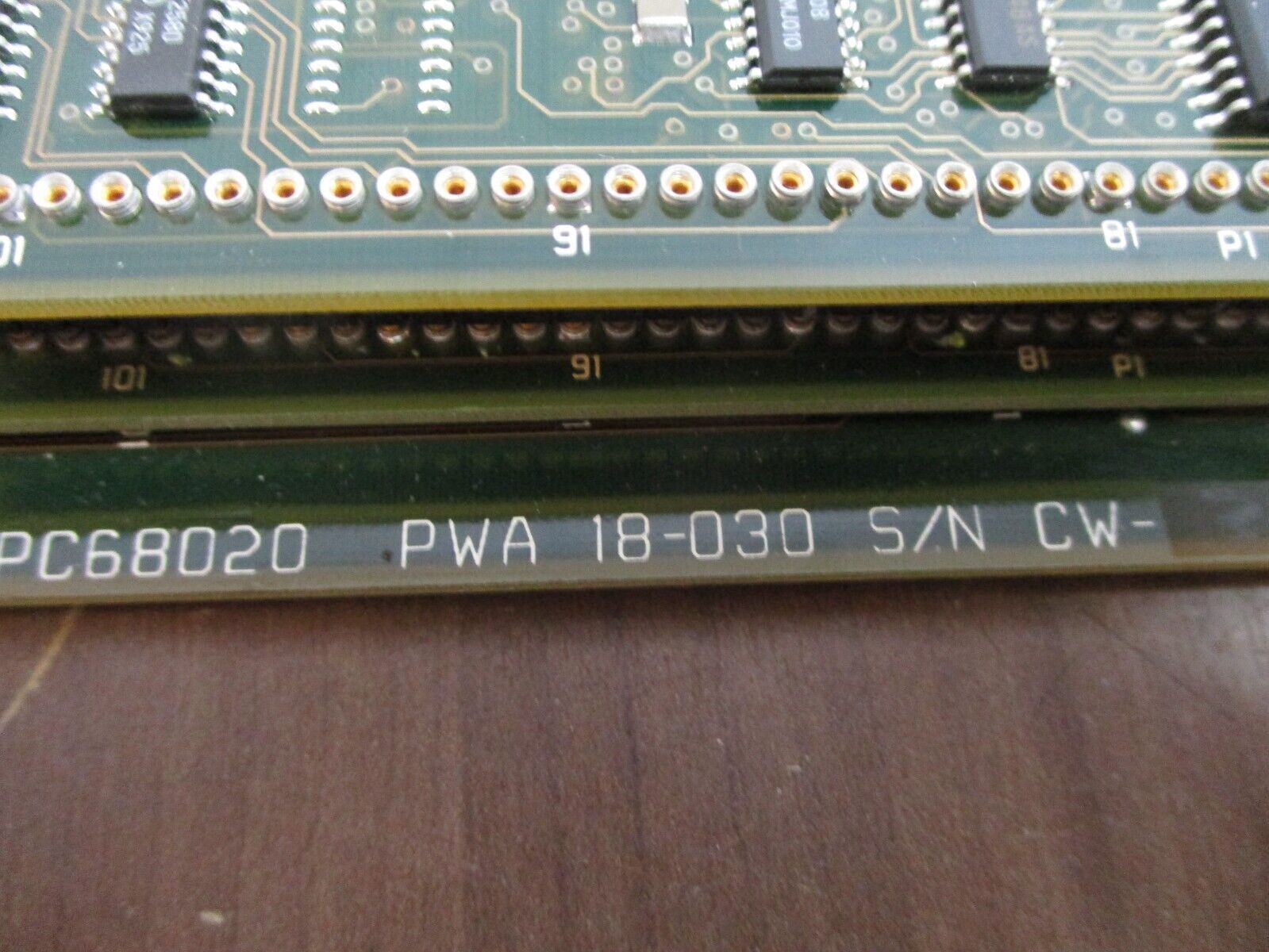 Microbar Systems GPC68020 Control Board PWA 18-030 w/ PWA 18-032 Memory Board