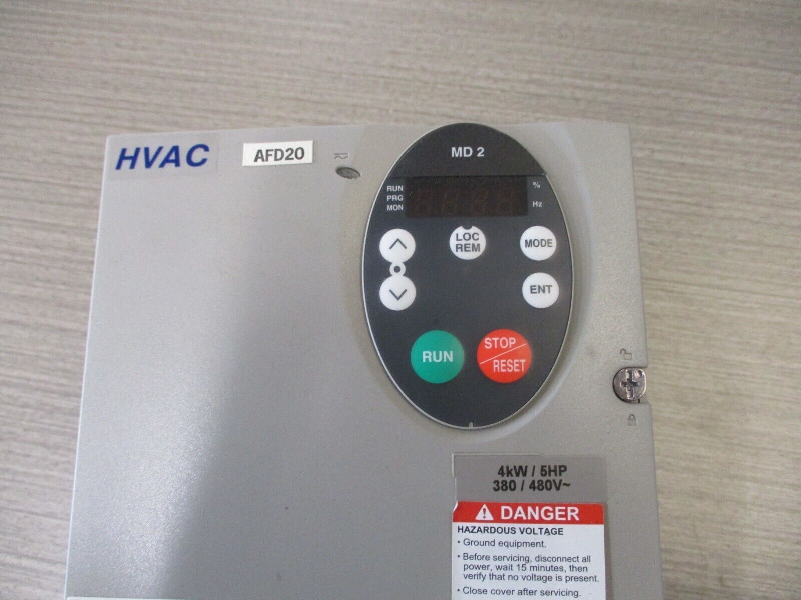 Telemecanique Altivar 21 AC Drive ATV21HU40N4 5HP. Used.