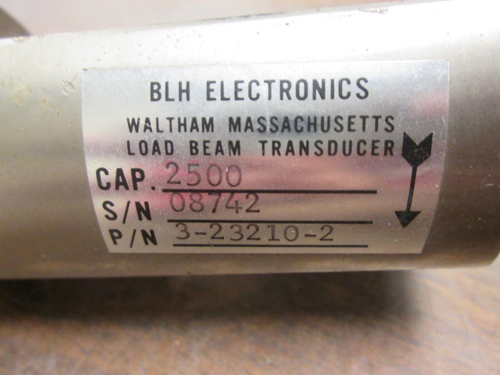 BLH Load Beam Transducer 3-23210-2 2500 Capacity Used