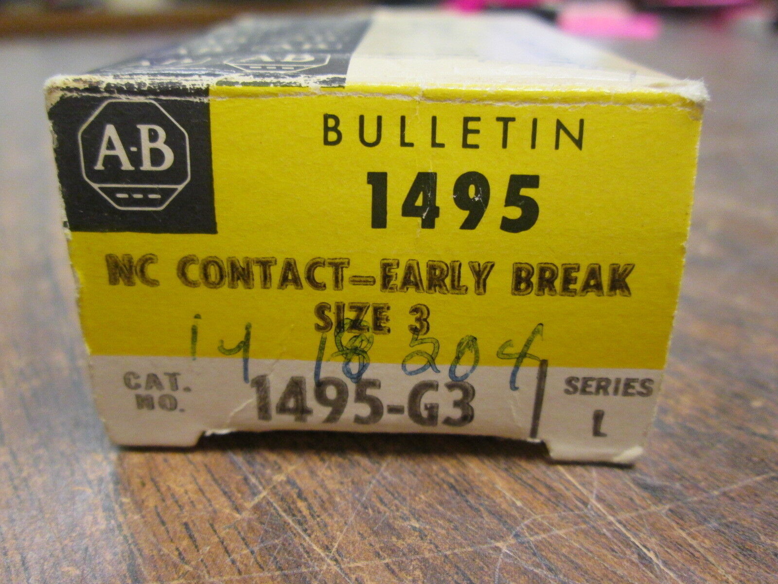 Allen-Bradley Aux Contact 1495-G3 N.C. Early Break Size 3 New Surplus