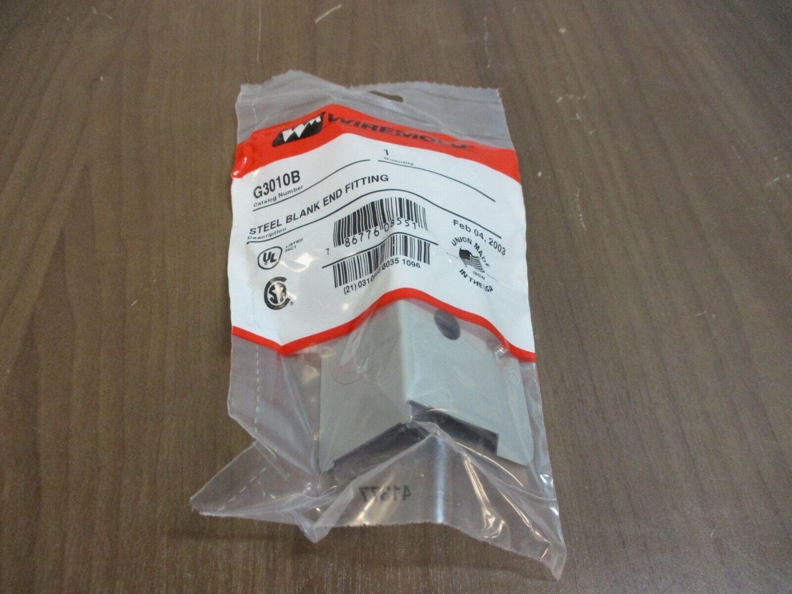 Wiremold Blank End Fitting G3010B Gray *Box of 4* New Surplus