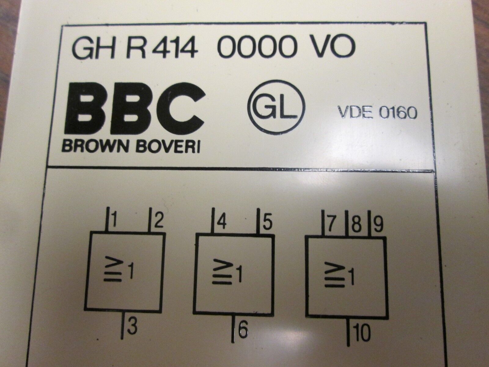 BBC Logic and Gate Unit GH-R-414-0000-VO 3 Function Used