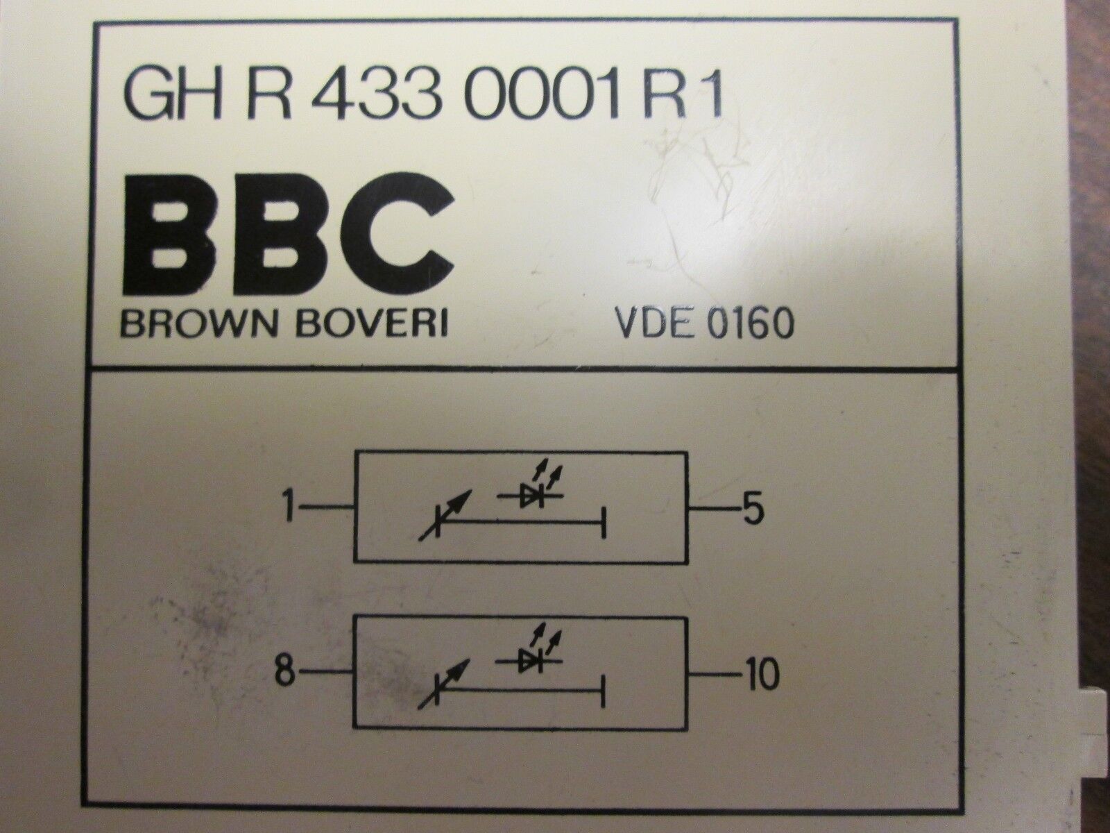 BBC Logic and Gate Unit GGH-R-433-0001-R1 2 Function Used