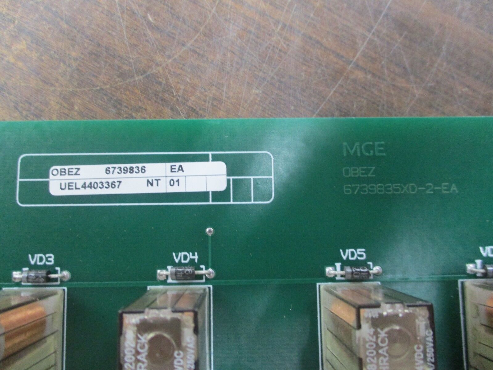 Merlin Gerin Obez PCB 6739836 6739835XD-2-EA Used