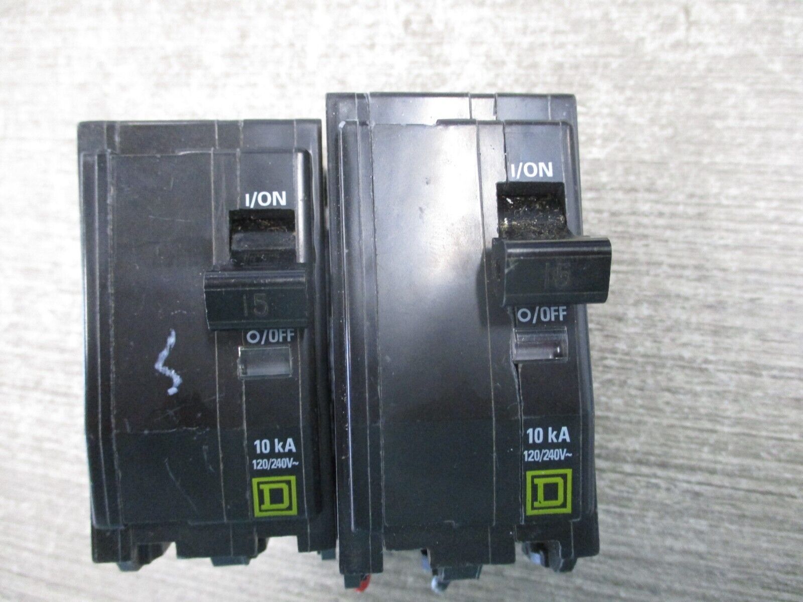 Square D Bolt-On Circuit Breaker QOB215 15A 120/240V 2P *Lot of 2*