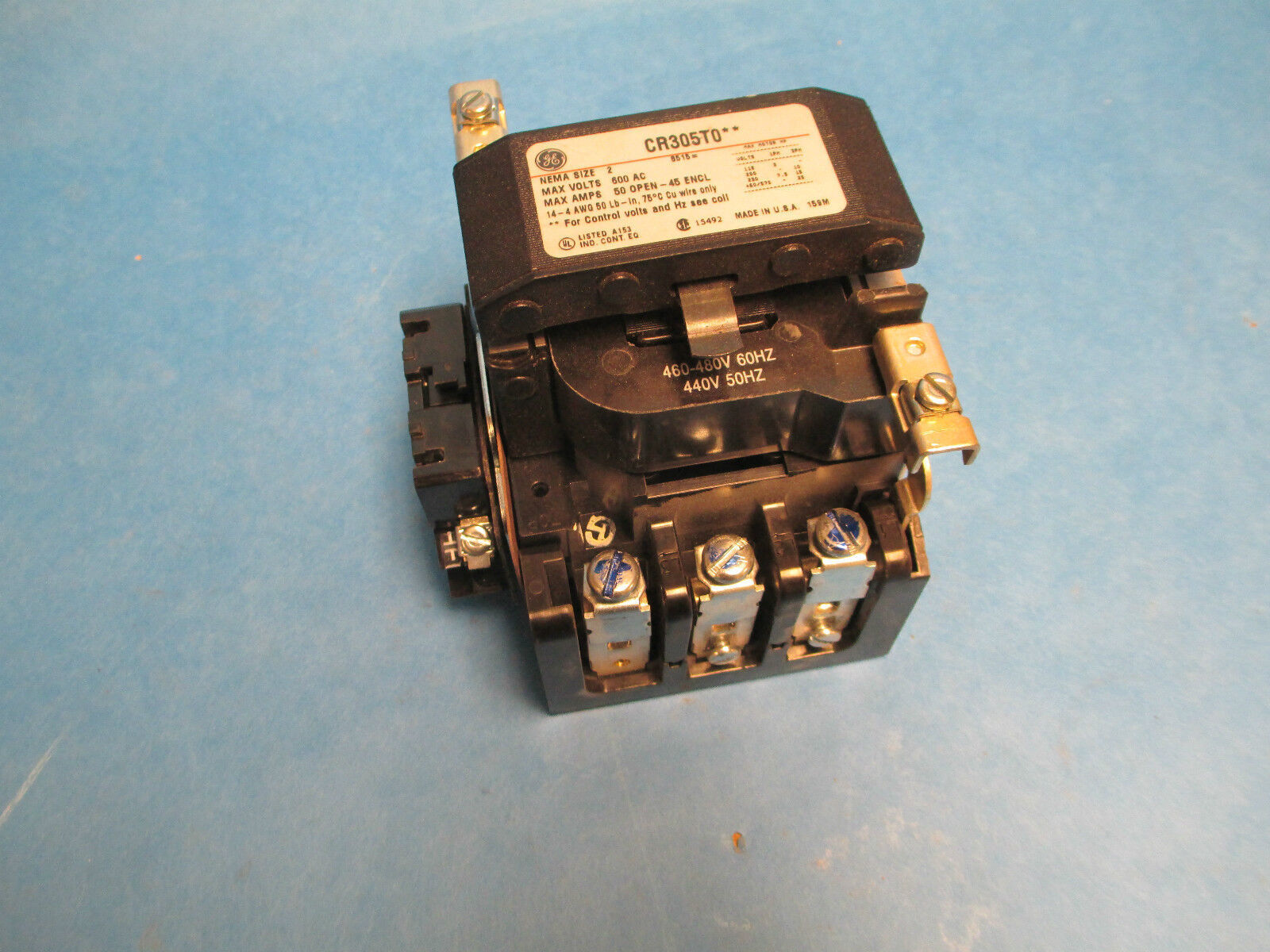 GE Magnetic Contactor CR305T004, Size 2 4P 440-480V Coil, New Surplus