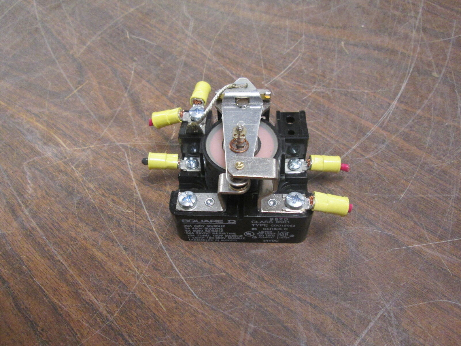 Square D Power Relay 8501 CD015V53 5A/30A 300/480/600V Used