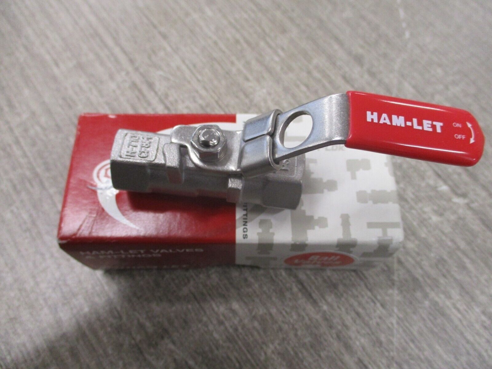 Ham-Let Ball Valve H-710-SS-G-1/4-T-LD New Surplus