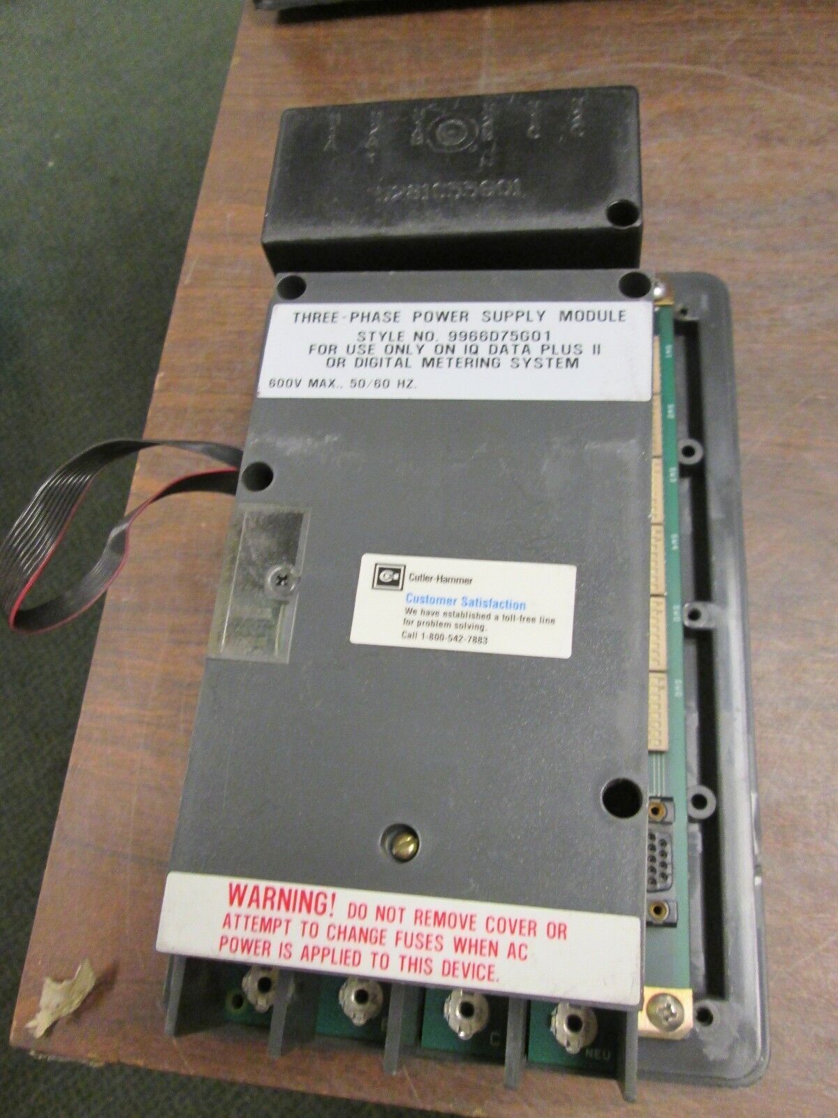 Westinghouse IQ Data Plus II Module 2D78522 w/ 9966D75G01 3-Ph Power Supply Used