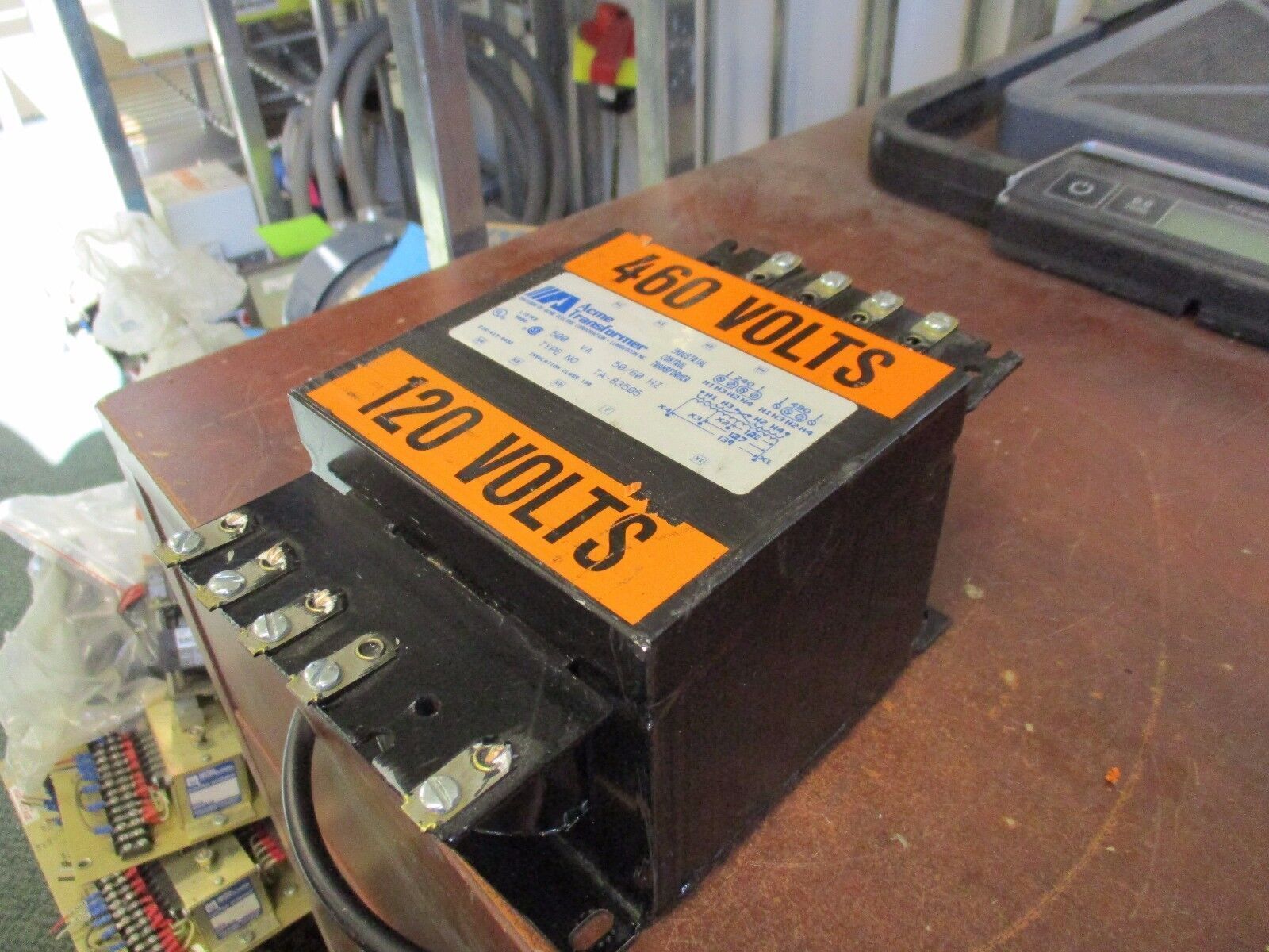 Acme Transformer Control Transformer TA-83505 500VA Pri: 240/480V Sec: 139V Used