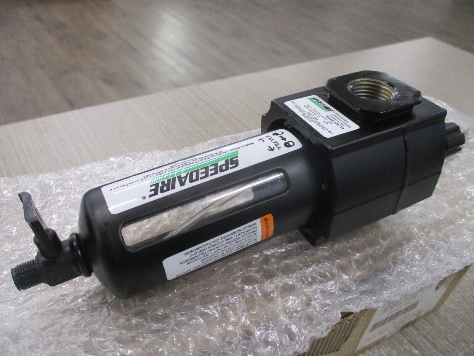 Speedaire Airline Lubricator 4ZL77A 1/2" 95CFM 150 PSI New Surplus