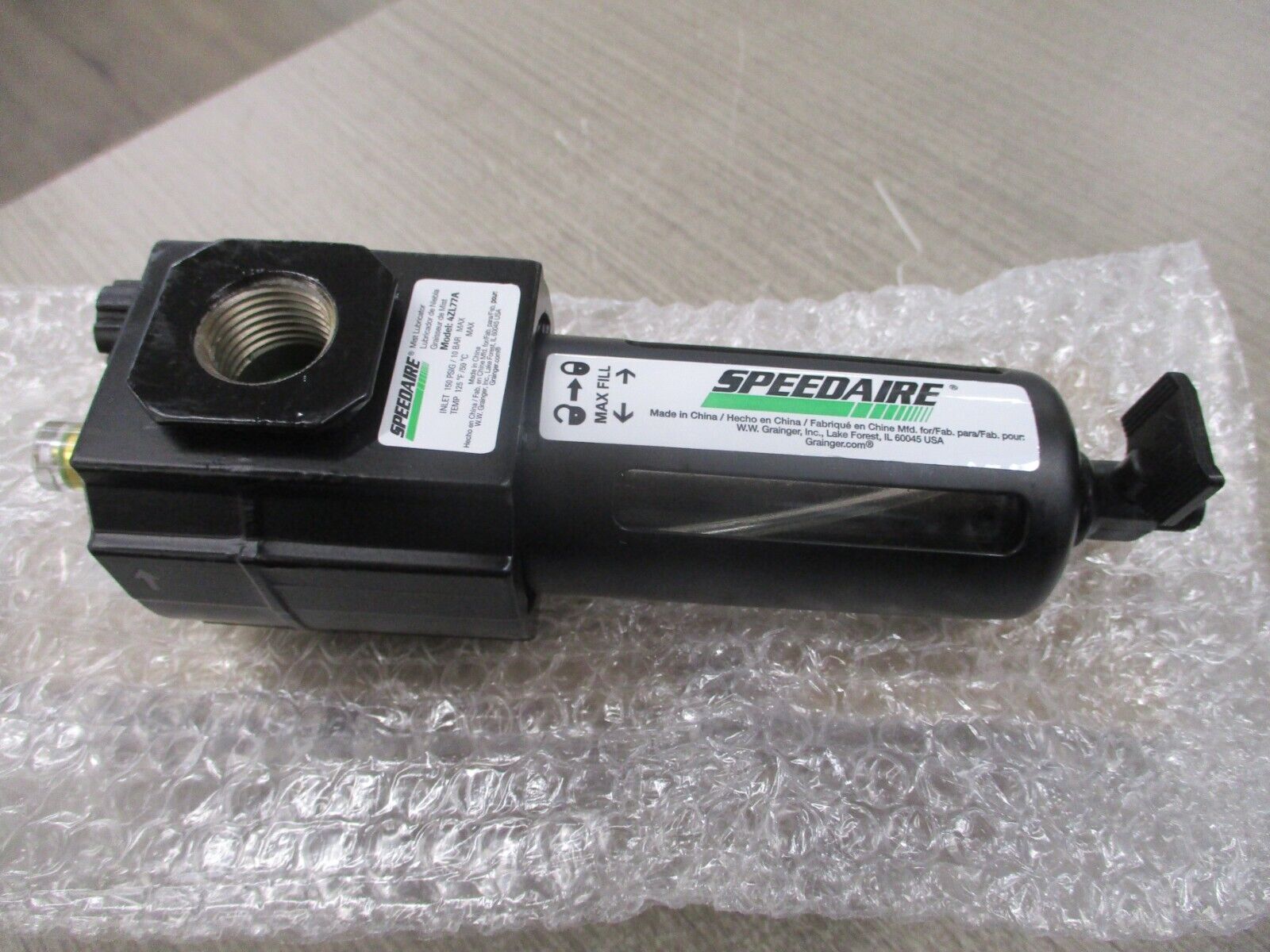 Speedaire Airline Lubricator 4ZL77A 1/2" 95CFM 150 PSI New Surplus