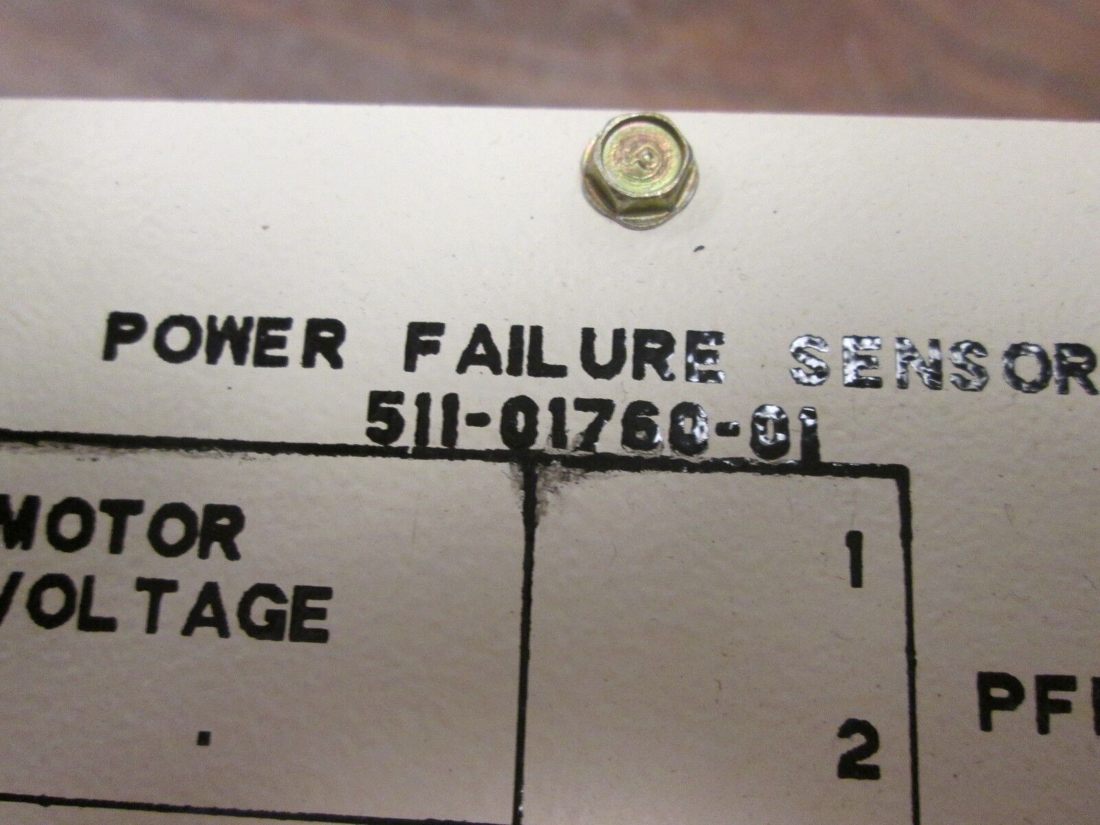 Kato Engineering / Reliance Power Failure Sensor 511-01760-01 Used