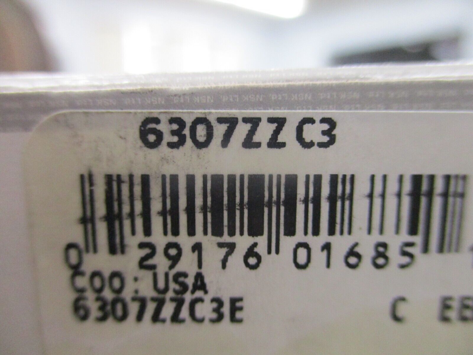 NSK Ball Bearing 6307ZZ C3 New Surplus