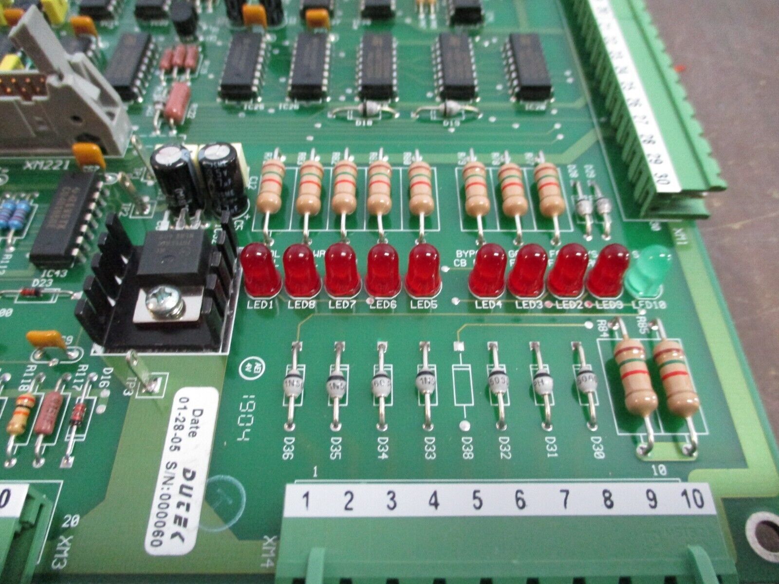 MGE Static Switch Control Logic Board 72-125113-01 Rev. A01 Used