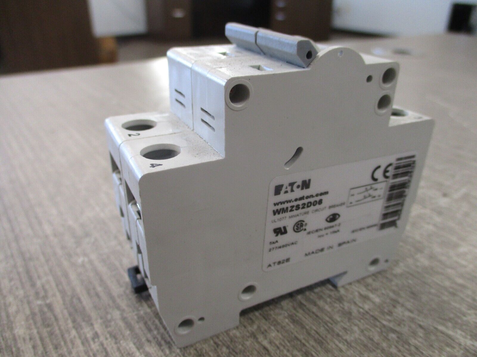 Eaton Circuit Breaker WMZS2D06 6A 277/480V 2P Used