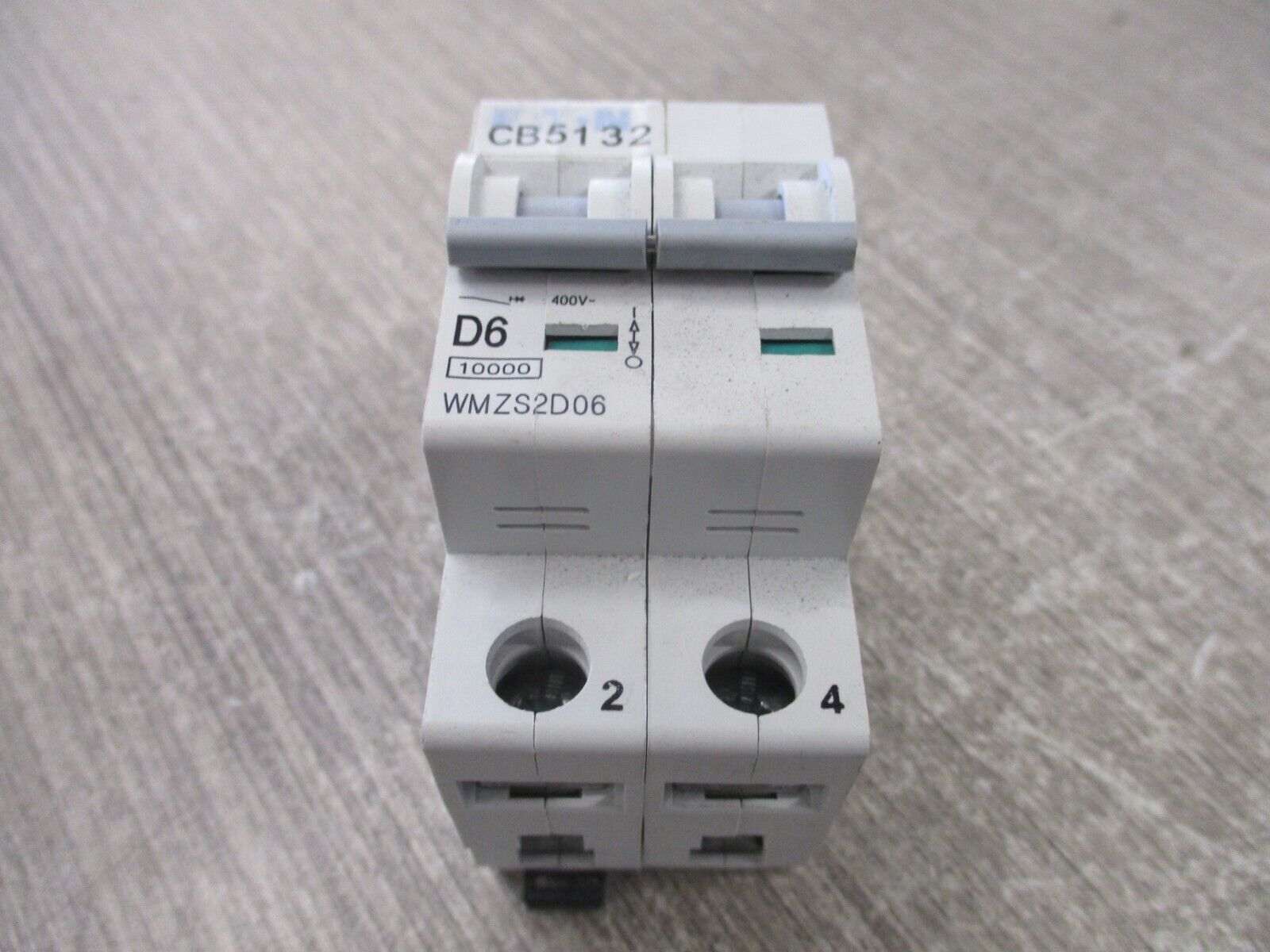 Eaton Circuit Breaker WMZS2D06 6A 277/480V 2P Used